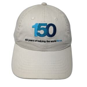 Cargill 150 Years Of Helping The World Thrive Strapback Hat Beige One Size